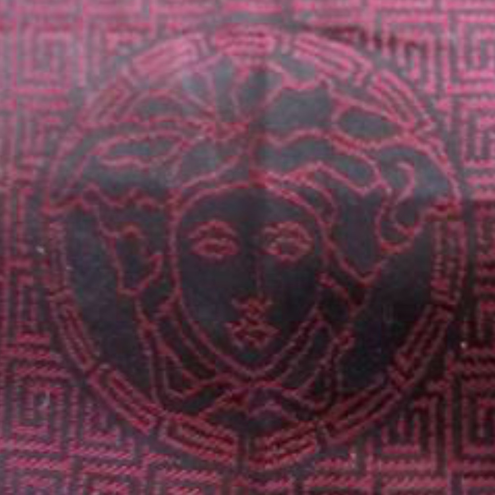 Gianni Versace Black and Maroon Scarf - Picture 2 of 9